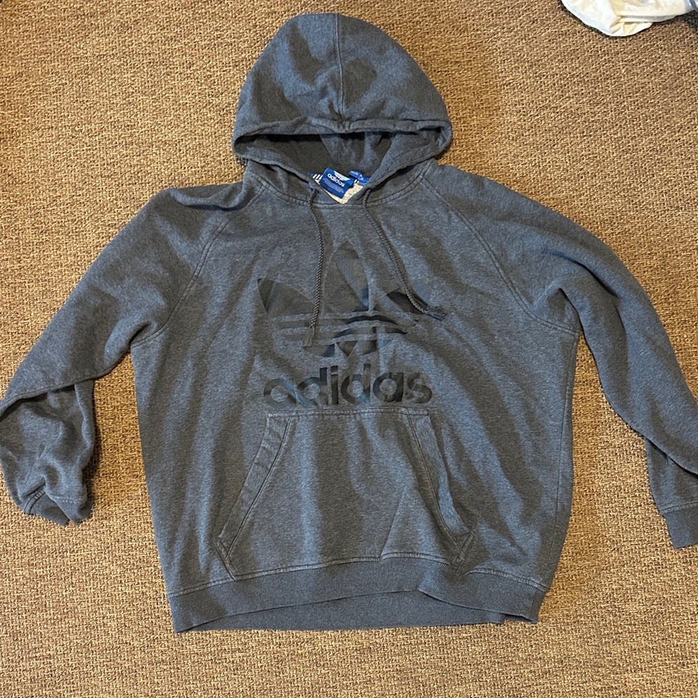 Adidas Men's Charcoal Hoodie
